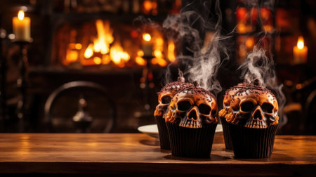 Ghastly Halloween confections, terrifyingly tasty sweet creations.の素材