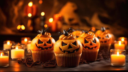 Macabre Halloween sweets, hauntingly delectable for the season.の素材