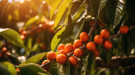 vegetables Coffee Trees production and cultivation, green business, entrepreneurship harvestの素材