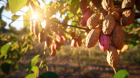 peanut orchard production and cultivation, green business, entrepreneurship harvestの素材