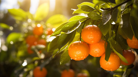 Fruit orange garden, business farming and entrepreneurship, harvest citrusの素材