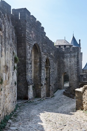 Carcassonne - impressive town-fortress in France