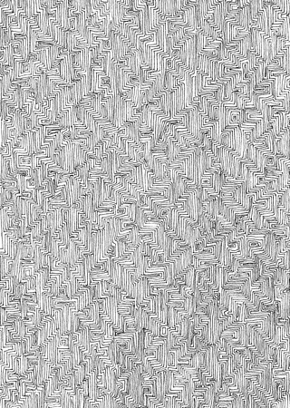 Abstract hand drawn geometric background. Pattern with geometric shapes and zigzags.の写真素材