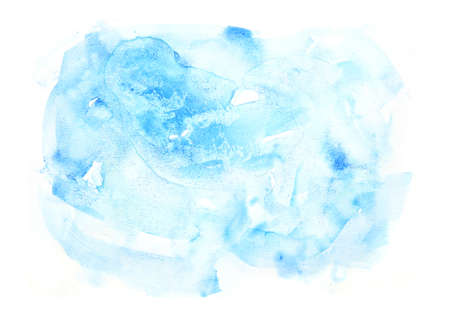 Abstract watercolor hand painted background. Art creative painting background. Wet brush strokes isolated on white.の写真素材