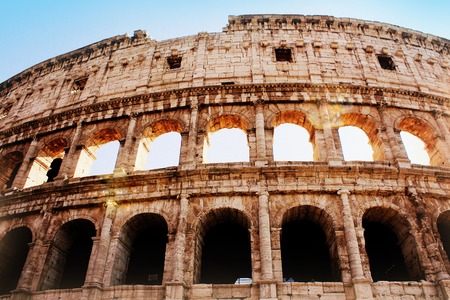 The iconic ancient Colosseum of Rome