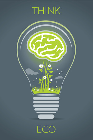 Illustration of Eco bulbのイラスト素材