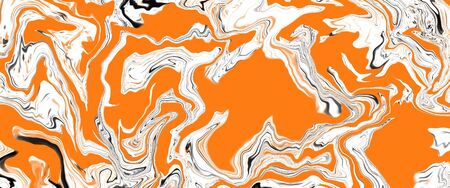 Halloween abstract background of a mix color paints. Digital marbling.