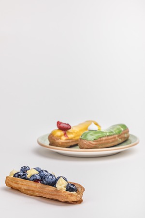 Brewed cake eclairの写真素材