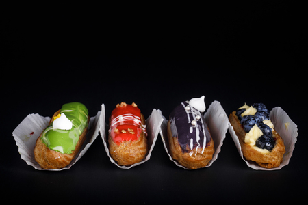 Brewed cake eclairsの写真素材