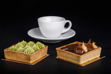tasty cakes and teaの写真素材