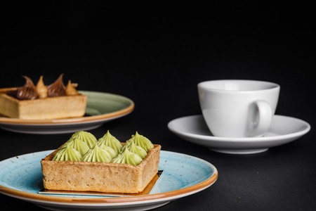 tasty cakes and teaの写真素材