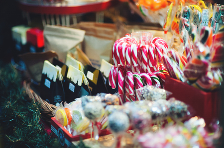close up details of christmas markets.の写真素材