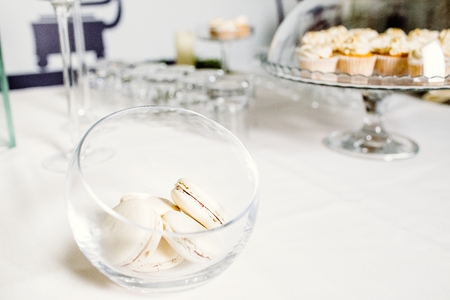 Delicious wedding reception candy bar dessert tableの写真素材