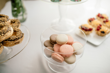 stylish luxury decorated orange candy bar for the celebration ofの写真素材