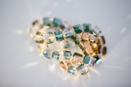 background with wedding ringsの写真素材