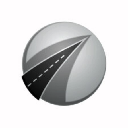 Road icon on a white background, vector illustrationのイラスト素材