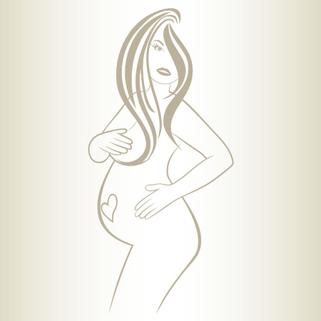 an icon is pregnancyのイラスト素材