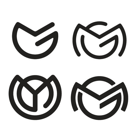 M G iconのイラスト素材