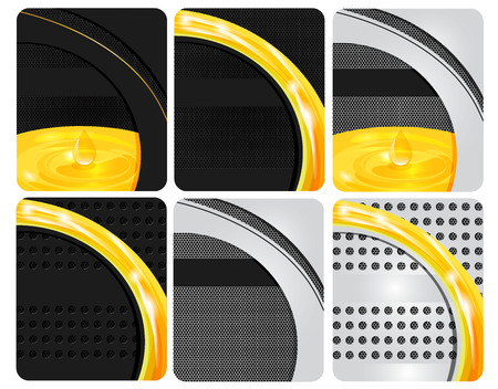 oil labelのイラスト素材