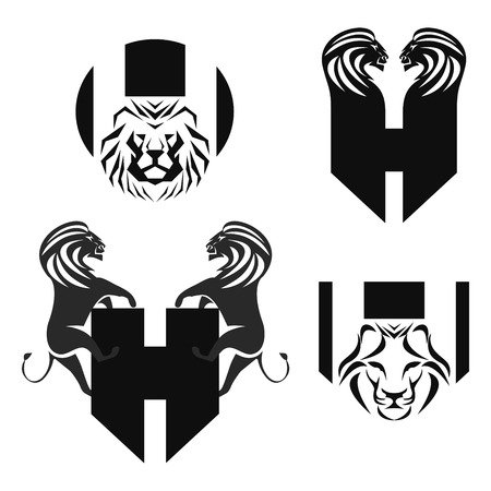 lion iconのイラスト素材