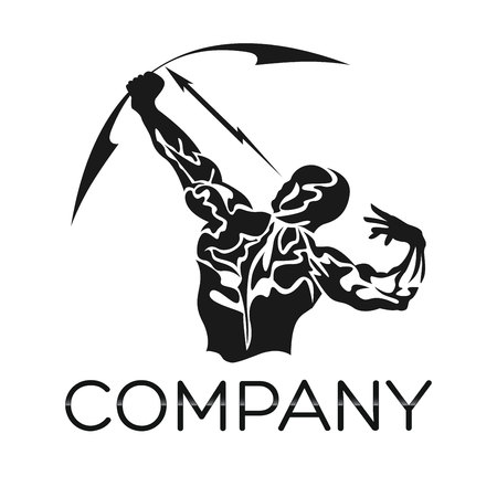 man with a bow iconのイラスト素材