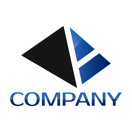 pyramid and A iconのイラスト素材