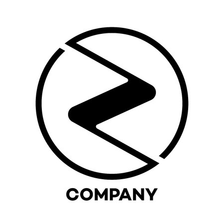 Z company linked letter iconのイラスト素材