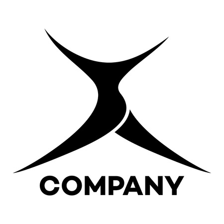 man and S company linked letter iconのイラスト素材