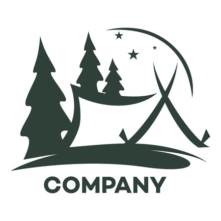 camping iconのイラスト素材