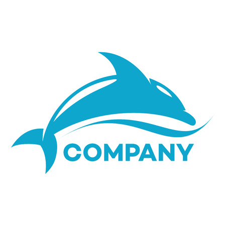 Dolphin emblemのイラスト素材