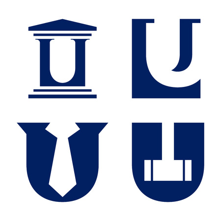 Law themed emblem design vectorのイラスト素材