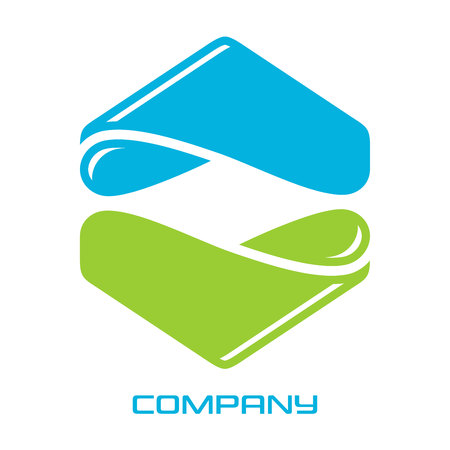 hexagon and real estate logoのイラスト素材