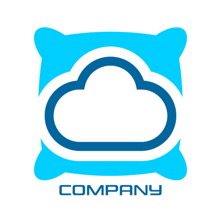 Pillow and cloudのイラスト素材