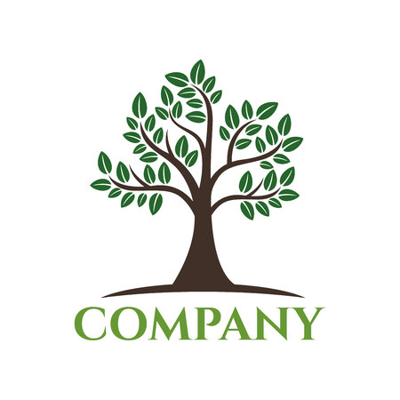 Modern tree logoのイラスト素材
