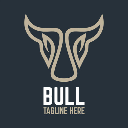 Modern bull logoのイラスト素材