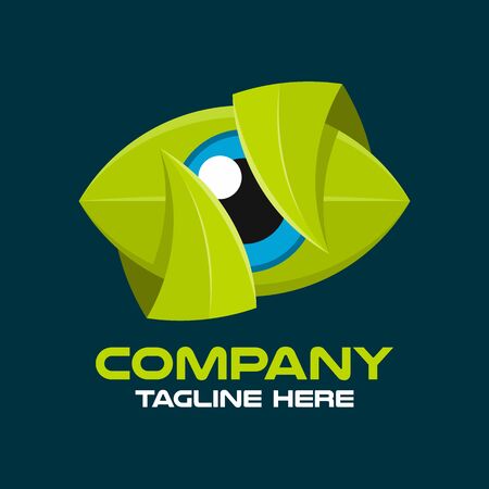 Modern vision and nature logo. Vector illustration.のイラスト素材