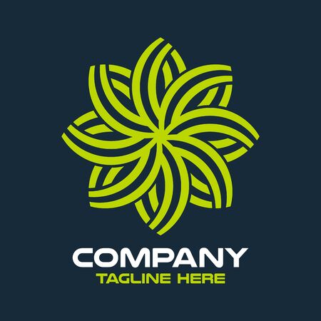 Modern tree leaf and garden logo. Vector illustration.のイラスト素材