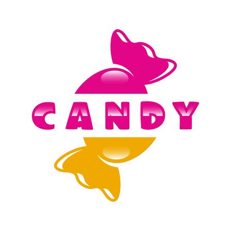 Modern sweets and candy logo. Vector illustration.のイラスト素材