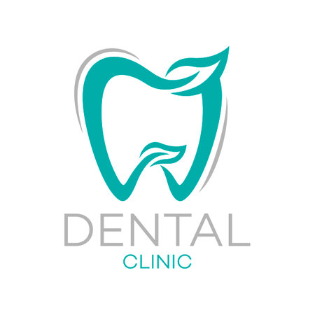 Modern dental pediatric dentistry logoのイラスト素材