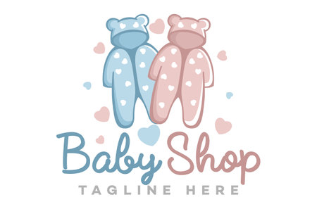Modern baby shop logo. Vector illustration.のイラスト素材