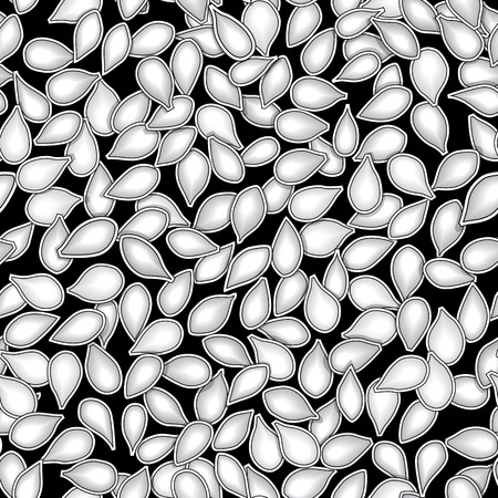 pumpkin seeds seamless vector backgroundのイラスト素材