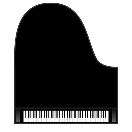 Piano background, piano keys. Vector illustration.のイラスト素材