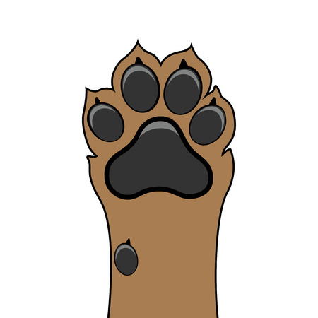 Paw dog up pet vectorのイラスト素材