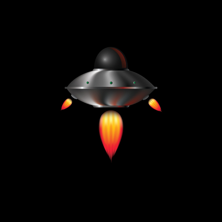 flying saucerのイラスト素材