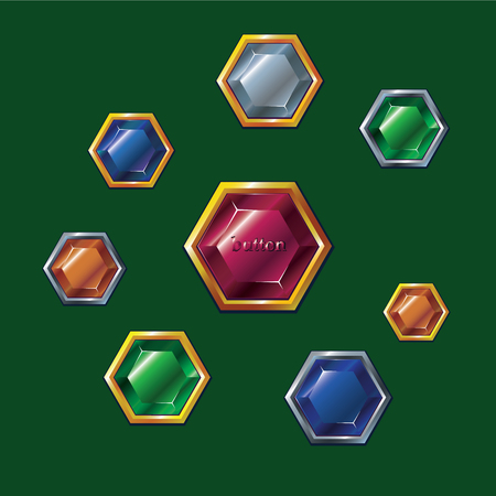 button set, preciousのイラスト素材