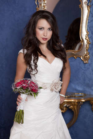 standing brideの写真素材