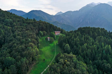 House in the mountains, Italy, Trentino, near Lake Garda and Lake Ledro