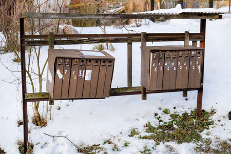 Old mailboxの写真素材