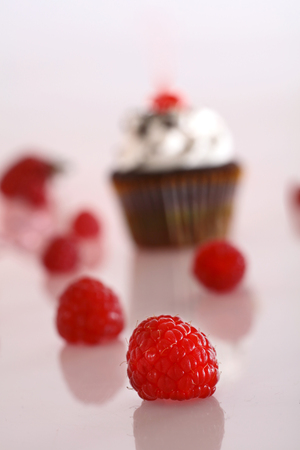 Rasberry dessertの写真素材