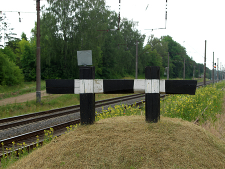 Railway track viewの写真素材